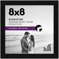 Americanflat 8x8 Picture Frame with Shatter-Resistant Glass - Signature Collection - Gallery Style Frames Made of Engineered Wood - Square Frame for Tabletop and Wall Display - Black by Americanflat