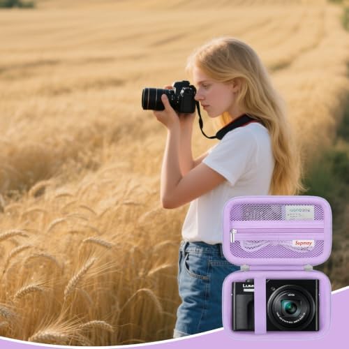 Camera Case for Panasonic LUMIX ZS99 / ZS300 Digital Camera, Purple - Image 7