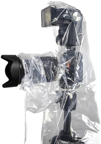 OP/TECH USA Rainsleeve Camera Cover - Clear Rain & Dust Sleeve for Shooting Photos & Video, with Viewfinder Access - Camera Rain Cover, Flash, 2 Pack - Image 2