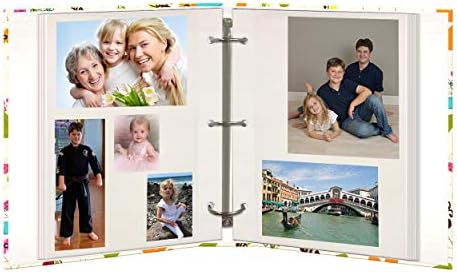 Magnetic Self-Stick 3-Ring Photo Album 100 Pages (50 Sheets), Doodles Design - Image 3