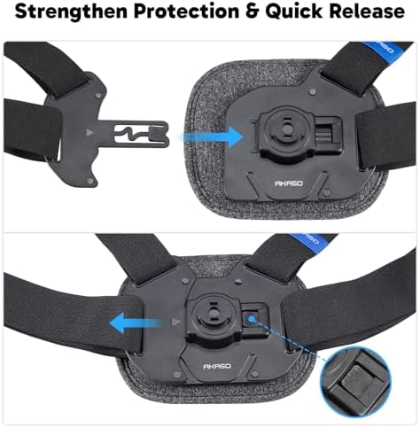 AKASO Quick Release Adjustable Chest Mount Harness Strap for Action Camera - Image 4