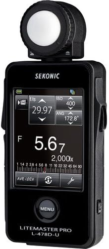 Sekonic LiteMaster Pro L-478D-U Light Meter (401-474) with Sekonic Deluxe Case for L-478-Series Meters - Image 4
