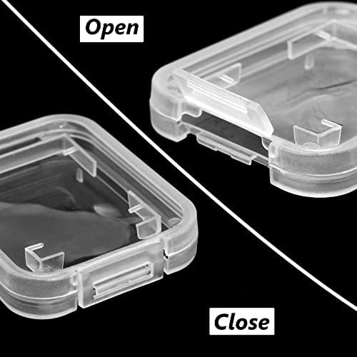 Transparent Standard SD SDHC Memory Card Case Holder Box Storage Boxes (Pack of 10) - Image 4