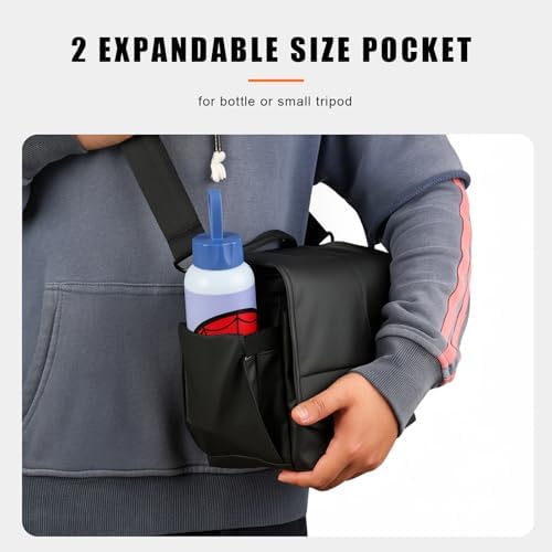 Besnfoto Camera Bag Small DSLR Camera Shoulder Bag for Photographer Waterproof Messenger Bag Crossbody Case Compatible with Canon Sony Nikon - Image 5