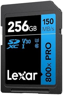 Lexar 256GB 800x PRO SD Memory Card, 150MB/s Read, 4K, V30, U3, UHS-I - Image 4
