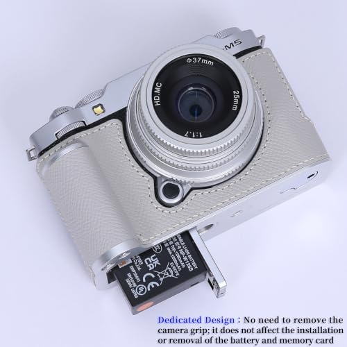 Camera Genuine Leather Half Case ，Compatible with FUJIFILM X-M5 XM5 - Image 3