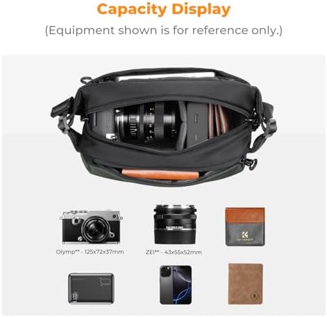 K&F CONCEPT Small Camera Sling Bag Everyday Shoulder Bag - Image 2