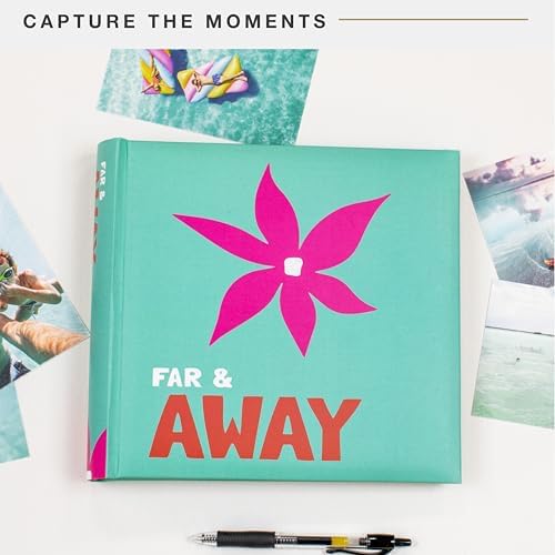 MCS Far and Away Mint Photo Album Holds 200 4x6 Photos with Memo Space, Clear Side-Loading Pockets – Scrapbook Style Keepsake for Vacations & More – A Thoughtful Gift - Image 2