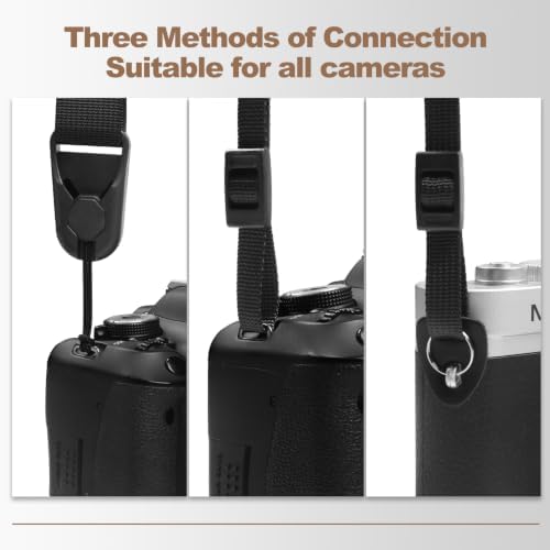 YFWE Adjustable Camera Neck Strap, Vintage Woven Shoulder & Crossbody Camera Strap with 4 Connection Ways, Anti-Slip Camera Strap for DSLR, Mirrorless & Camcorder, Travel & Outdoor Photography Gear - Image 6