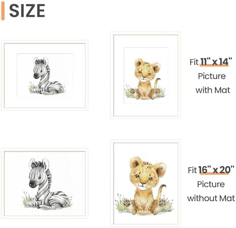 upsimples 16x20 Picture Frame, Gallery Wall Frames Set of 5, White - Image 5