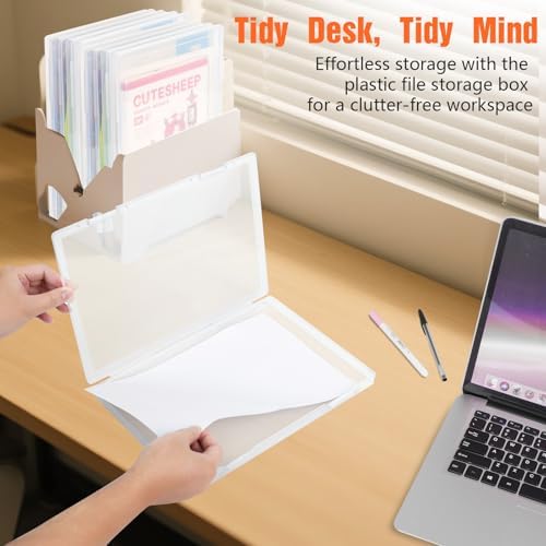 4 Pack Clear Photo Storage Box for 8 x 10 Photos, Pictures & A4 Paper - Image 6