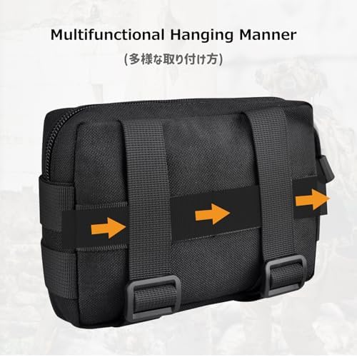 Azarxis Molle Pouches, Tactical Compact EDC Small Utility Pouch Waist Bags Sundries Storage Admin Organize Gear Gadget for Military Backpack - Image 4