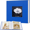 Popotop Photo Album 4x6 100 Photos with Writing Space, Leather Cover Album with Display Picture Window, Photo Book for Wedding Family Baby Gift by Popotop