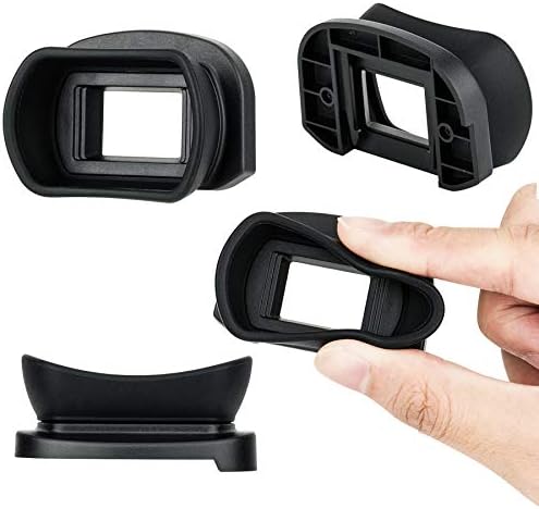 JJC KIWIFOTOS Ergonomic Long Camera Eye Cup, Eye Piece viewfinder as Eg Eyecup, Soft Silicone, Compatible with Canon EOS 1D X Mark II 1D X 1Ds III 1D IV 1D III 5D IV 5D III 5DS 5DS R 7DII 7D - Image 2
