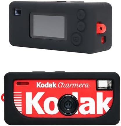BOVKE Soft Silicone Case for KODAK CHARMERA Keychain Digital Camera, Black by BOVKE