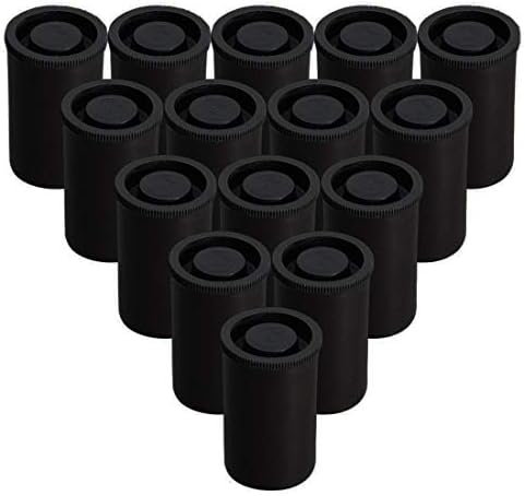 AKIRO Film Canisters with Caps 35 mm Empty Camera Reel Storage Containers Case Plastic Storage 15 Pack Black by AKIRO