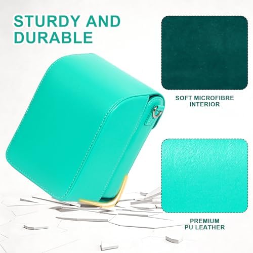 Camera Case for Polaroid Now/Now+ Gen2/3 Instant Film Camera, Teal - Image 5