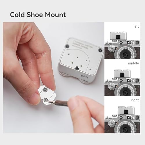 Light Meter Photography, Light Meter for Vintage Camera, Real-time Metering Tool, 23 Shutter Gears, Adjustable Cold Shoe Interface,for Vintage Cameras - Image 6