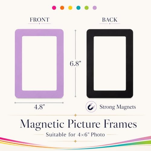 12 Pack 4x6'' Hot Summer Bright Magnetic Picture Frames - Image 2