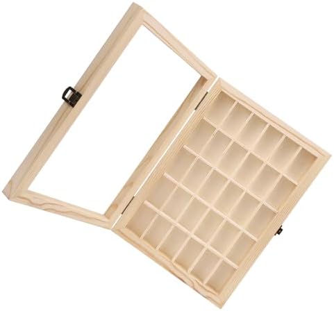 Jiawu Large Capacity Wooden Film Cassette Display Case Dust Proof Camera Storage Box for 35mm Cassettes for Photographers - Image 7
