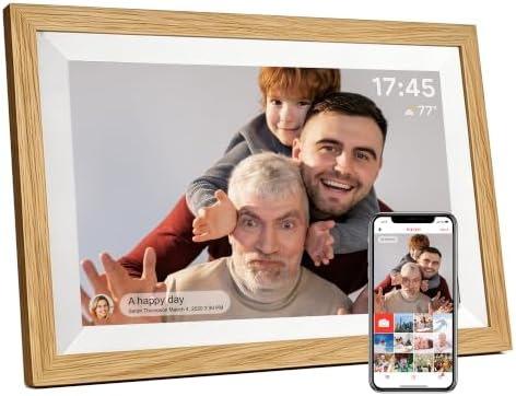 Digital Picture Frame, frameo 10.1 inch smart WiFi Digital Photo Frame by PiPivision