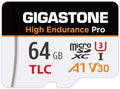 【5 Yrs Free Data Recovery】【Dash Cam】 GIGASTONE 64GB Micro SD Card, TLC High Endurance Pro, Speed Up to 95MB/s, Compatible with REDTIGER Rove VIOFO VANTRUE PRUVEEO ARIFAYZ, MicroSDXC UHS-I A1 V30 U3 by Gigastone