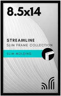 Americanflat 8.5x14 Picture Frame - Slim Molding - Black by Americanflat