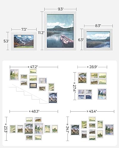 SONGMICS Collage Picture Frames, Set of 10, MDF, Glass, Paper - Image 5