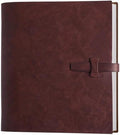 Leather Photo Album for 4x6 Pictures Photo Book With 30 Writing Paper for Family Wedding Anniversary Baby Vacation Picture Album (Brown) by Unknown