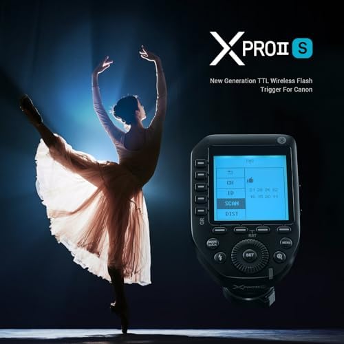 Godox XProII-S Wireless Flash Trigger for Sony Cameras, 2.4G TTL Wireless Flash Transmitter HSS 1/8000S, TCM Transform Function, Bluetooth Connection, New Hotshoe Locking, Large LCD Display - Image 2
