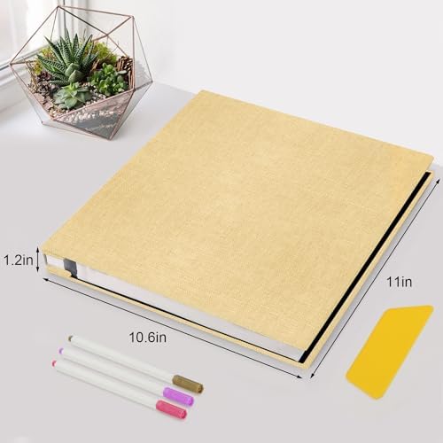 Zesthouse Photo Album Self Adhesive Pages, 60 Pages Magnetic Scrapbook Albums with Sticky Page, Photos Album Holds 8x10 & 5X7 & 4x6 & 6x8 & 3x5, Large Picture Book Ideal Gift for Family Wedding Baby - Image 2
