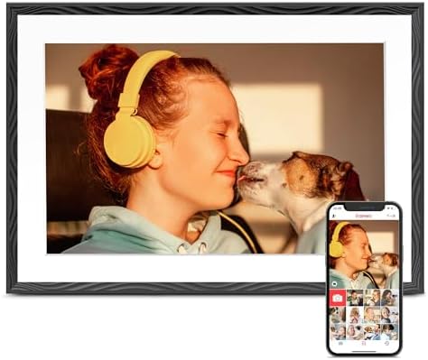 Frameo 10.1" Digital Picture Frame WiFi 32GB, Birthday Gifts for Mom, Women by Flyruit