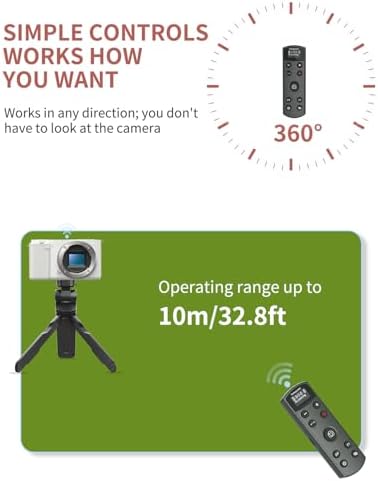 for Sony Camera Remote Control, Hanpusen Rechargeable Wireless Shutter Release with OLED Screen for ZV-E10/ZV-1/A7 III/A7 IV/ZV-1F/A6400/A6700/A6600/A6100/ZV-E1/FX30/A7C II/FX3, Replace RMT-P1BT - Image 5
