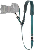 Padwa Lifestyle Green Single Camera Harness Strap for One Camera - Professional Single Full Grain Leather Camera Harness with Thick Padded,Quick Release Gear DSLR Camera Straps for Photographers by PadwaLifestyleCameraStrap