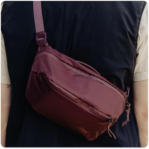 Peak Design Outdoor Sling 4L, Black, Padded Adjustable Shoulder Strap for Crossbody & Waist Carry, 3 Mesh Internal Pockets, Ideal for Carrying Cameras & Essentials, Versatile Sling Bag for Men & Women - Image 6