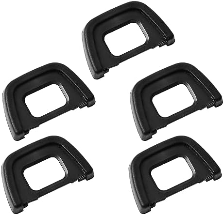 uxcell Camera Eyecup Eyepiece, 5 Pcs Cameras Rubber Eye Cup Viewfinder Protector DK-23 for Nikon D300S D300 D500 D7100 DSLR SLR, Black by uxcell