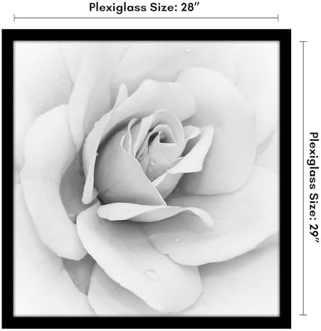Americanflat 28x29 Poster Frame - Engineered Wood - Black - Image 2