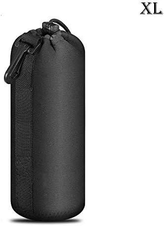 Waterproof Drawstring Lens Pouch Black Neoprene DSLR Camera Lens Bag Compatible with for Sony Olympus Panasonic XL Size - Image 2