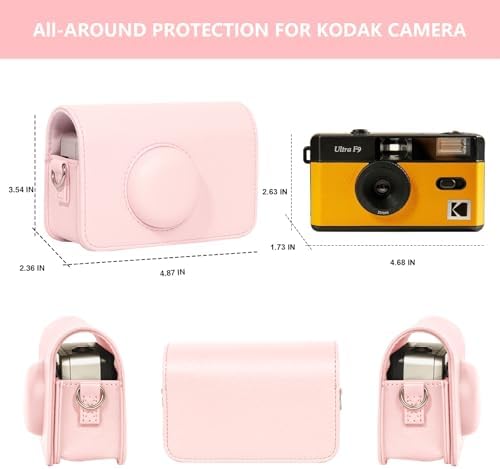 Camera Case for KODAK EKTAR H35 H35N Half Frame Film Camera, Pink - Image 4