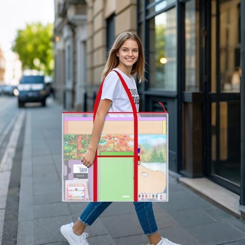 ZKOO Bulletin Board Poster Storage, Extra-Large Storage Chart Art Portfolio Bag 30 x 25 Inchs, Bulletin Board Sheet Organization for Bulletin Boards, Scrapbooks, Keepsake and Poster (30" X 25") - Image 7