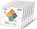 NIUBEE Acrylic Sign Holder 4x6 Horizontal L-Shape Menu Stand 6 Pack by NIUBEE