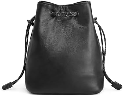 S-ZONESoft Leather Camera Insert Bag Drawstring Camera Pouch DSLR Lens Case by S-ZONE