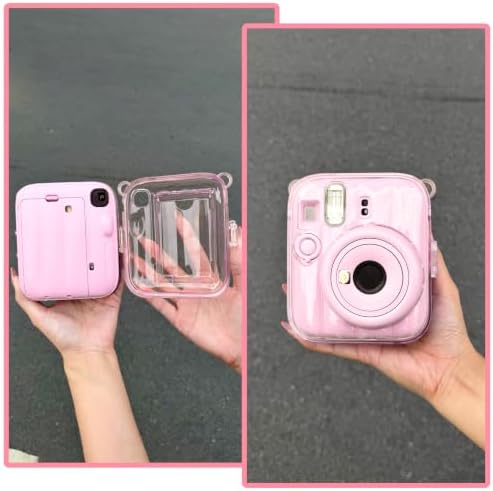 Clear Case for Fujifilm Instax Mini 13 Instant Camera, Clear Pink - Image 5