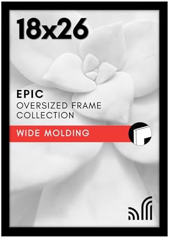 Americanflat 18x26 Poster Frame - Engineered Wood - Black by Americanflat