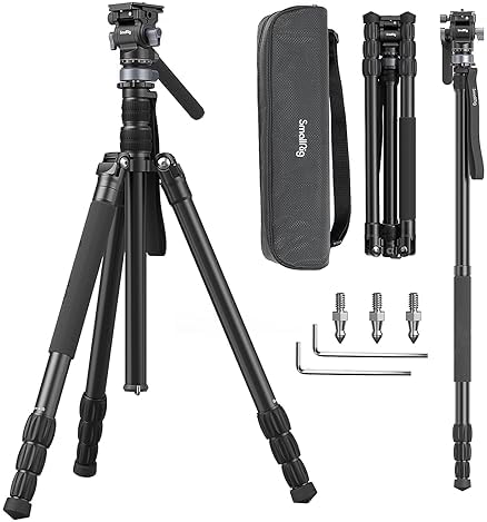 SmallRig CT190 72" Pro Video Camera Tripod with Leveling Base by SmallRig
