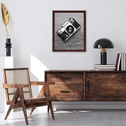 Americanflat 16x20 Poster Frame - Mahogany Engineered Wood with Polished Plexiglass - Wide Picture Frame for Vertical or Horizontal Wall Display - Epic Collection - Mahogany - Image 5