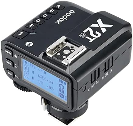 Godox X2T-N 2.4G Wireless Flash Trigger Compatible with Nikon Camera i-TTL HSS1/8000s HSS, with 5 Group Buttons, Bluetooth Connection by GODOX