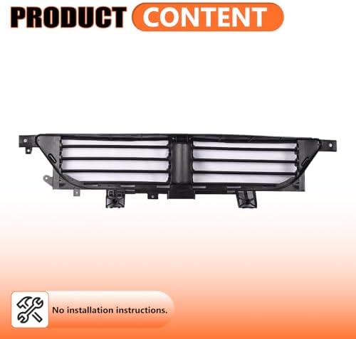 JX RACING Radiator Active Grille Shutter W/O Motor Compatible with 2013 2014 2015 2016 Dodge Dart Front Upper Radiator Air Control Shutter Black for 68302653AB CH1206112 - Image 6