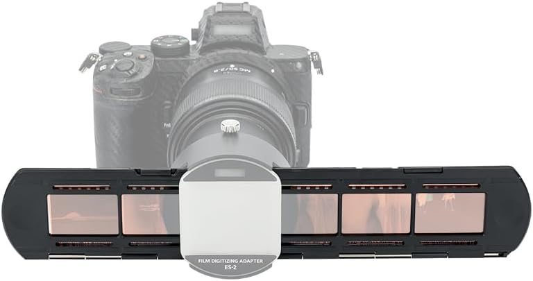 JJC Negative Film Holder Mounts for 35mm Compatible with Film Scanners Copying Equipment, Holds 6 Negative Frames On Digitizing Adapter Set by JJC