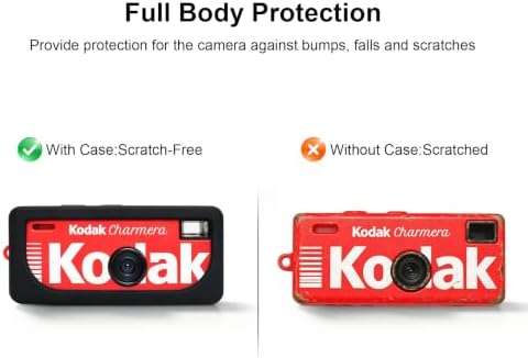 BOVKE Soft Silicone Case for KODAK CHARMERA Keychain Digital Camera, Black - Image 3